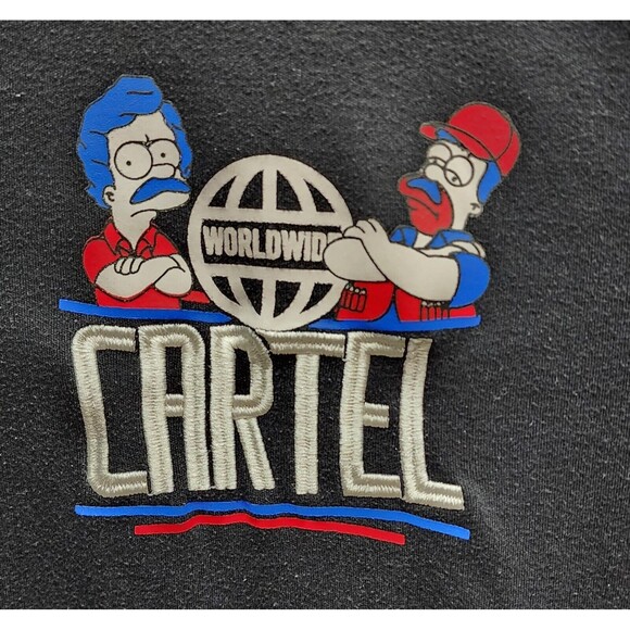 RS1NE CARTEL ESCOBAR VS. CHAPO SIMPSONS BUTTON UP JERSEY SZ Xl - Picture 5 of 10